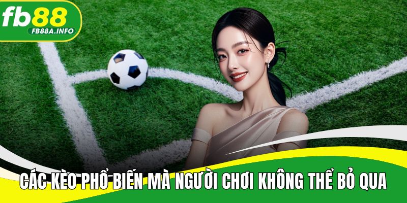 Các dạng kèo phổ biến mà người chơi không thể bỏ qua