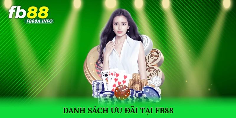 Danh sách ưu đãi nổi bật nhất năm 2025 tại FB88
